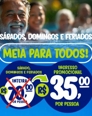 Ingresso Individual Sábados, Domingos e Feriados de Setembro